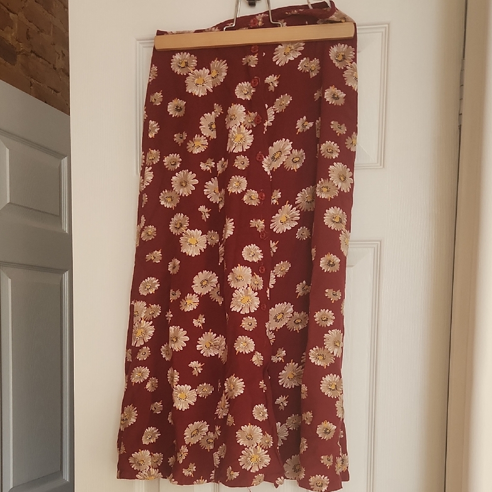 Vintage 90s Daisy Midi Skirt